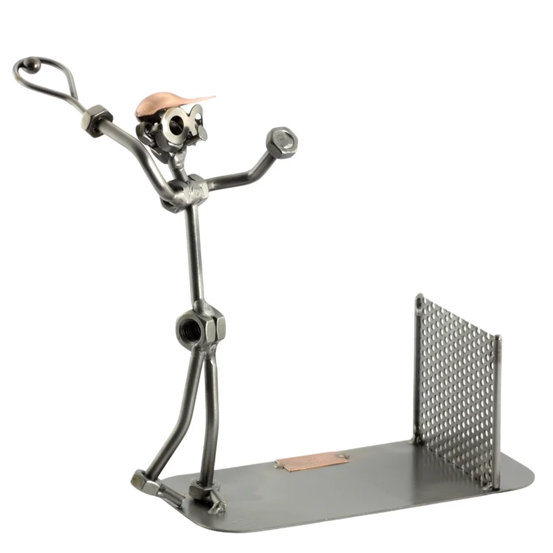 Nuts and bolts sculpture "Tennis"