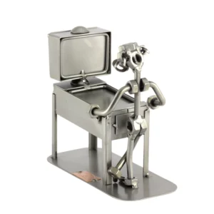 Nuts and bolts sculpture "Pinball"