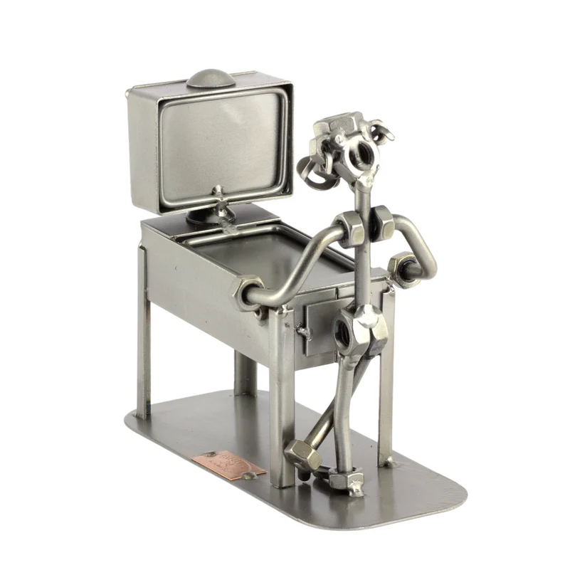 Nuts and bolts sculpture "Pinball"