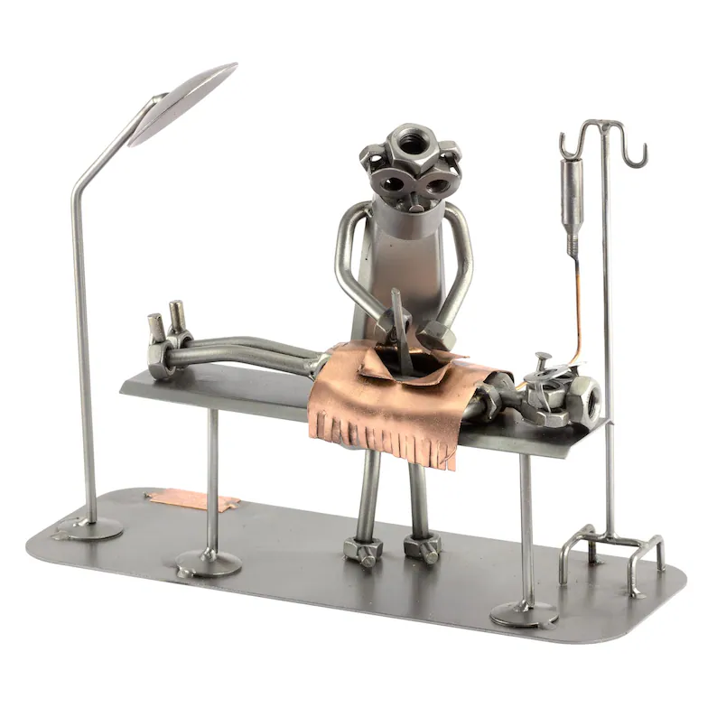 Nuts and bolts sculpture "Surgeon"