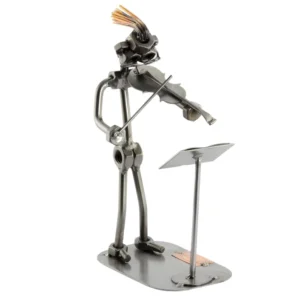 Nuts and bolts sculpture "Violinist"