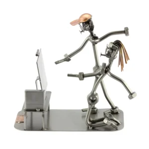 Nuts and bolts sculpture "Game Console"