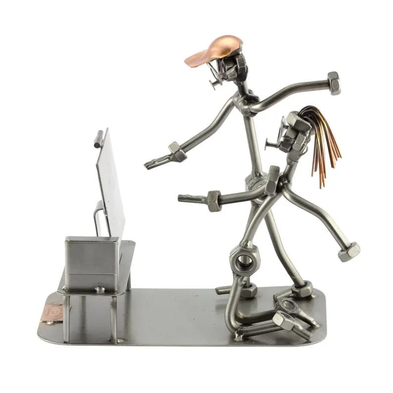 Nuts and bolts sculpture "Game Console"