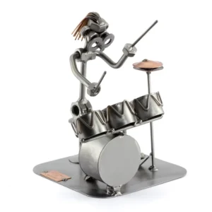 Nuts and bolts sculpture "Drummer"