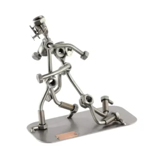 Nuts and bolts sculpture "Rugby"