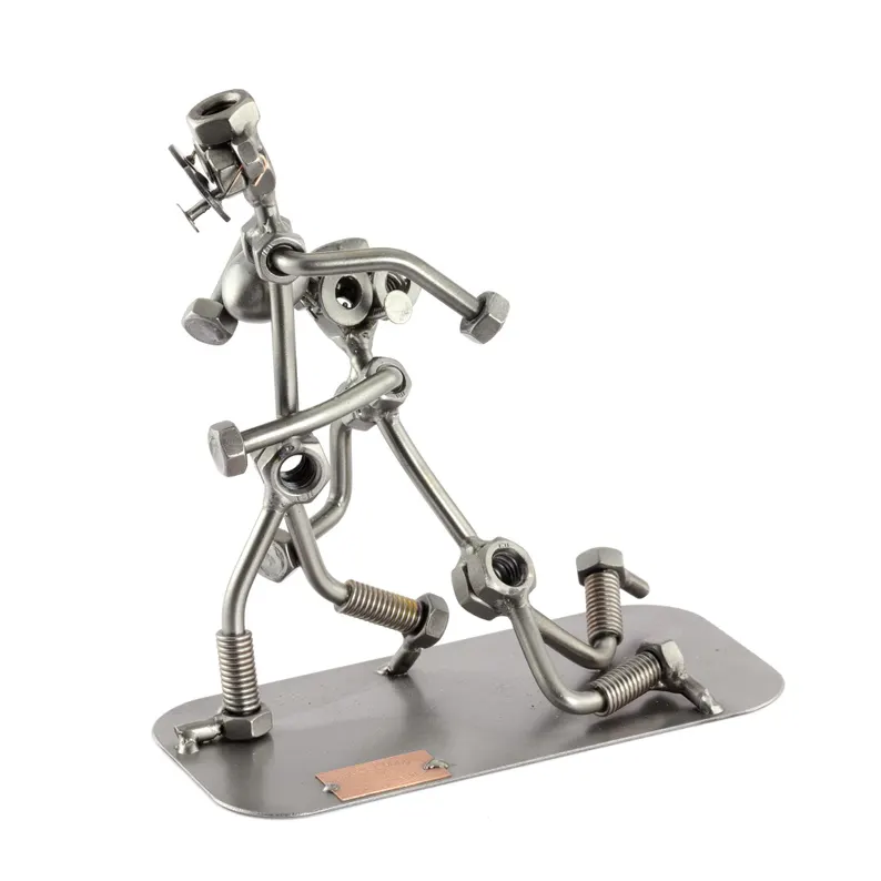 Nuts and bolts sculpture "Rugby"
