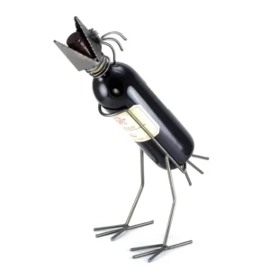Nuts and bolts sculpture "Wine Bird"